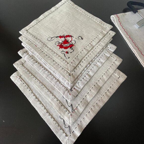 Vintage Polish Table Runner and 6 Napkins Set - Picture 4 of 7